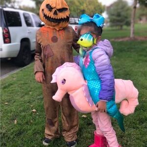 2 Piece Rotten pumpkin costume kids Large